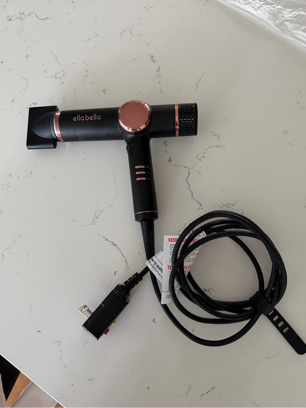 Ella Bella Black Hair Dryer
